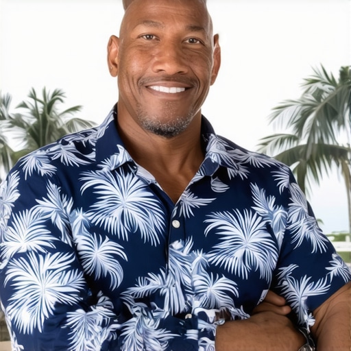 Hawaiian business owner updating Google My Business profile with community background