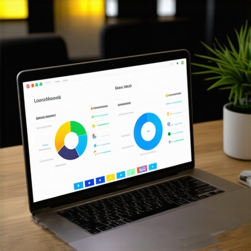 Managing Local SEO with Advanced Tools Local SEO tools dashboard on a laptop, representing ongoing maintenance for Honolulu businesses.