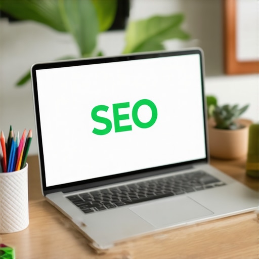 SEO Tools at Work in Honolulu Office A desk with multiple SEO software screens open, showcasing Hawaii-focused keywords for local business