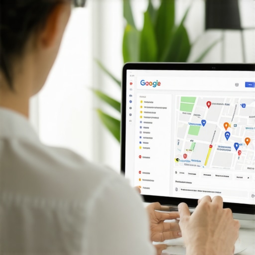 Consultant analyzing Hawaii local SEO data on a digital tablet