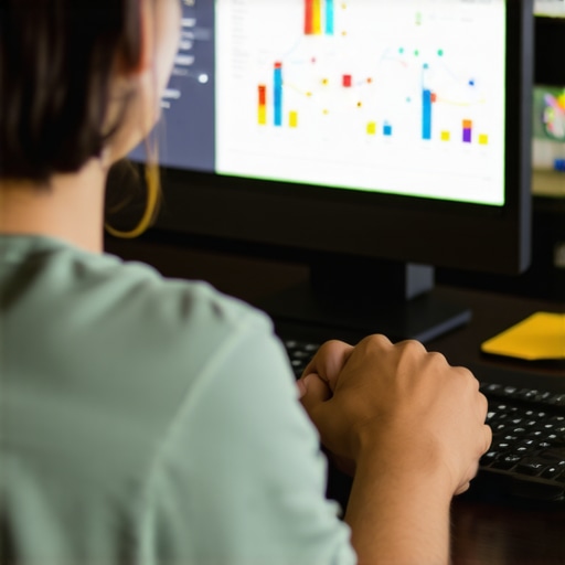A person analyzing local SEO data on a laptop in Honolulu, Hawaii.