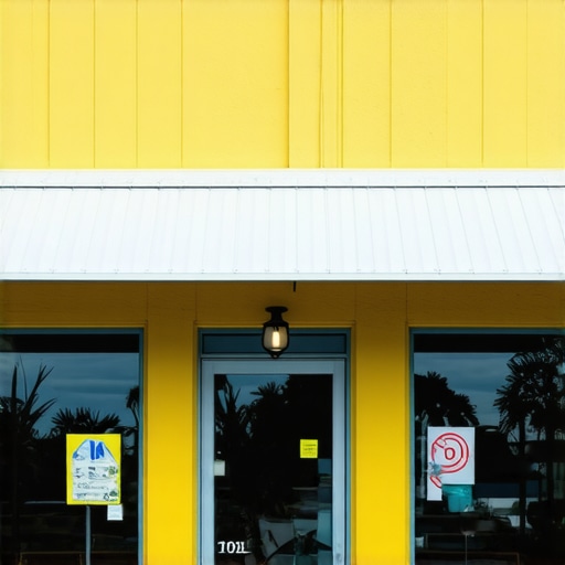 Colorful Hawaii storefront with Google map overlay highlighting local area.