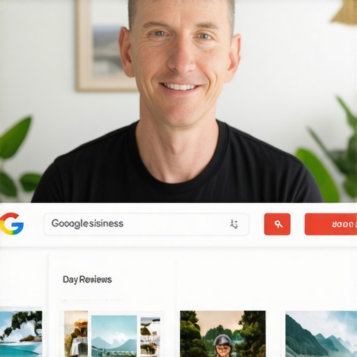 Business owner updating Google My Business profile in Honolulu