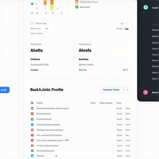 Screenshots of SEO analytics dashboards showing rankings, citation consistency, and backlink profiles.