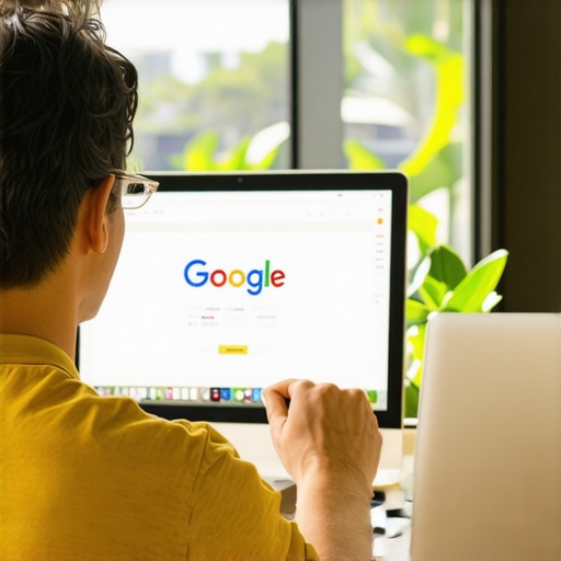 Hawaii business owner enhancing Google profile with Hawaii scenery